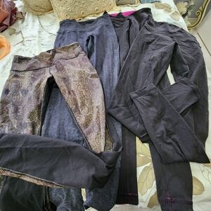 lululemon athletica Black and Gray Pants Set